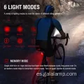 Set de luz de bicicleta impermeable recargable de USB